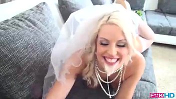 Newly Married Blonde sucks a gallon of cum from her Hubby!