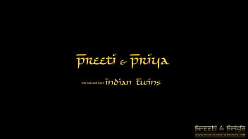 Indian Twins Preeti and Priya Naked Strip Tease