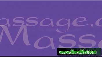 Hot masseuse gives orgasm in nuru massage - EricMasterson & VickiChase