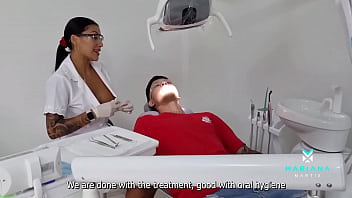 A very horny dentist and I love to seduce my patients - Pornstar Ebony Mariana Martix