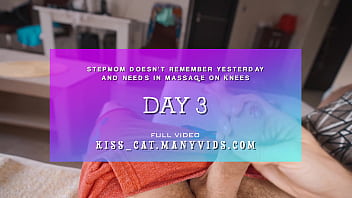 DAY 3 - I wanted massage, why step son fuck my throat? Step mom unexpected cum in mouth