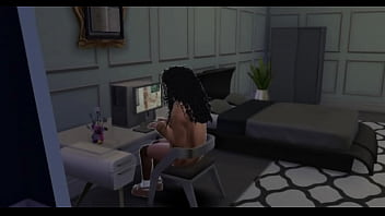 [Sims 4] Black Girl watches Two Girls One Cock