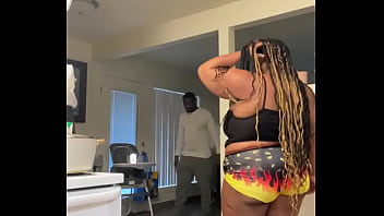 Big juicy sexy Remi getting fucked in the kitchen